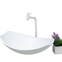 Ver imagem 1 de Cuba Pia de Vidro para Banheiros e Lavabos Chanfrada 47cm:branco