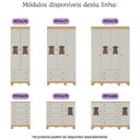 Ver imagem 7 de Berço Americano 3 em 1 com Colchão Incluso e Cômoda 1 Porta 4 Gavetas Ternura Multimóveis Mp4734