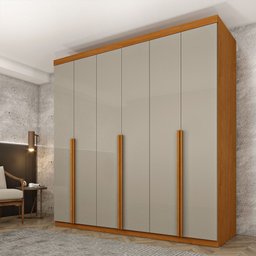 Guarda Roupa Casal 100% Mdf 6 Portas 4 Gavetas Joinville Tcil - 1