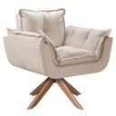 Ver imagem 1 de Poltrona Decorativa Opala Giratória Luxuosa Tecido Veludo- Gustavo Decor