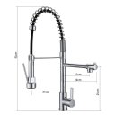 Ver imagem 2 de Torneira Gourmet Monocomando Cozinha Bancada Mesa Flexível Cromada Me01