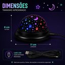 Ver imagem 6 de Abajur Projetor Estrelas Infantil LED 10 Luzes Luminaria Mini Ceu Estrelado Luz Noturna Decoracao Qu