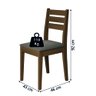 Conjunto Sala de Jantar Mesa Miami 1,20m 4 Cadeiras Dakar Cedro / Off White / Mascavo Dobuê - 4