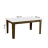 Conjunto Sala de Jantar Mesa Miami 1,20m 4 Cadeiras Dakar Cedro / Off White / Mascavo Dobuê - 3