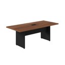 Ver imagem 2 de Mesa de Reunião 6 Lugares com 1 Caixa de Tomadas Pé Painel 200x90cm Yescasa