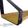 Prateleira Françesinha 50cm de Parede Ferro Estilo Industrial - 4