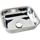Ver imagem 1 de Cuba Inox Tecnocuba N°3 Funda 14 Cm Prof (40x34x14) Aço Inox 430 Acabamento Polido