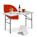 Ver imagem 1 de Mesa 122x60 Dobravel Portatil Maleta Camping Plastico
