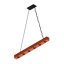 Ver imagem 3 de Luminária Pendente Perseu 12w Madeira Maciça Corrente