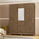 Ver imagem 1 de Guarda Roupa de Casal 5 Portas com Espelho 2 Gavetas Assis - Moval