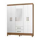 Ver imagem 7 de Guarda Roupa de Casal 5 Portas com Espelho 2 Gavetas Assis - Moval