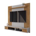 Ver imagem 2 de Painel para Tv até 55 Polegadas Ipanema 1 Prateleira Cinamomo/off White - Móveis Bechara