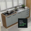 Ver imagem 7 de Kit Com 2 Balcões De Cozinha 3 Gavetas 4 Portas