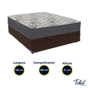 Ver imagem 3 de Cama Box Baú Casal Marrom e Colchão Airtech 100 D33 Ortobom