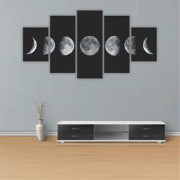 Quadros Decorativos Mdf Fases da Lua Sala Quarto - 4 Quadros Decorativos Mdf Fases da Lua Sala Quarto - 4