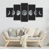 Quadros Decorativos Mdf Fases da Lua Sala Quarto - 5