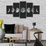 Quadros Decorativos Mdf Fases da Lua Sala Quarto - 3