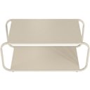 Ver mais imagens de Mesa de Centro para Sala de Estar 80cm Orgânica Industrial Alek A03 Off White - Lyam Decor