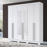 Guarda-Roupa Querubim com 6 Portas Branco / Textura OOL - 6