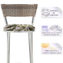 Ver imagem 3 de Banqueta Alta Bistrô em Alumínio, Fibra e Tecido Impermeável Tc Zanutto 4 Unidades Capuccino