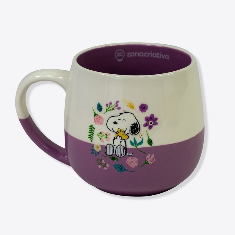 Caneca Maggie Snoopy Floral - Zona Criativa