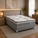 Ver imagem 5 de Colchão Casal Sr Life Vellus Ii Espuma D33 138x188x27cm Cinza