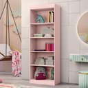 Ver imagem 2 de Estante para Livros Larissa 4 Prateleiras Rose - J&a Móveis