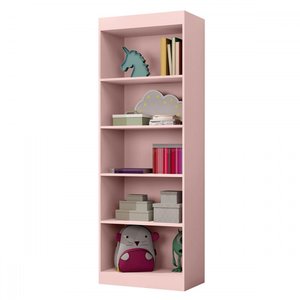 Estante para Livros Larissa 4 Prateleiras Rose - J&a Móveis