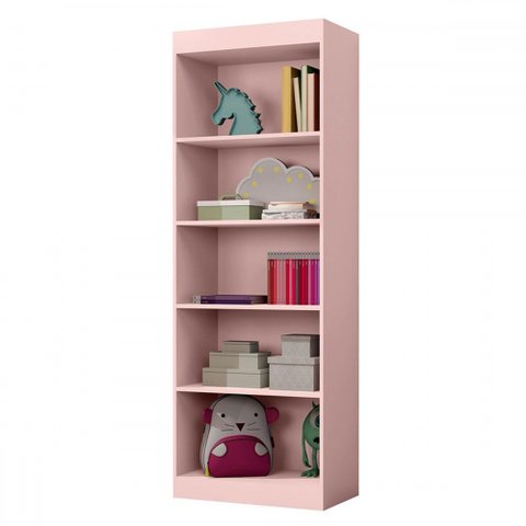 Estante para Livros Larissa 4 Prateleiras Rose - J&a Móveis