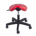 Ver imagem 2 de Cadeira Mocho Sela Vermelha Dentista Tatuador Estetica Manicure Odontologia Consultorio Luxo Premium