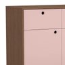 Cômoda Clássica com 2 Gavetas 100% Mdf Carvalho Avelã / Rosa Premium - 3