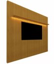Ver imagem 1 de Painel para Tv 2.3 Ripado com Led Nobre Naturale - Gelius Móveis