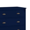 Ver imagem 3 de Cômoda de Madeira 4 Gavetas Pés Luis Xv 60816 Hannover - Azul Petróleo