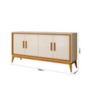Ver imagem 4 de Buffet Union 4p Pés de Maderia Off White Cedro 776190 Edn