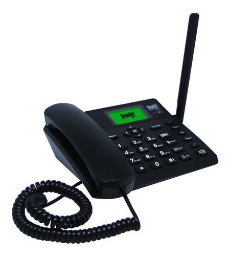 Telefone Zona Rural 4G 3G Mesa Fixo 7 Bandas Roteador Wifi - Preto - 4