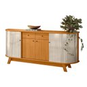 Ver mais imagens de Cristaleira de Vidro Eva e Buffet Monica Z10 Off/cinamomo - Mpozenato