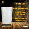 Jogo de Copos de Vidro Grosso 370ml 6 Unidades Elegantes e Resistentes - 3