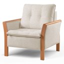 Ver imagem 2 de Poltrona Flow Decorativa com Mola Bonnel Espuma D28 - Bege