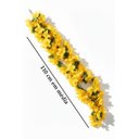 Ver imagem 6 de Pendente Hibisco Flor Trepadeira Artificial 110cm Decoração Amarelo