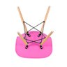 Kit 5 Cadeiras Charles Eames Eiffel Dsw - Base de Madeira Clara - Rosa Pink - 5