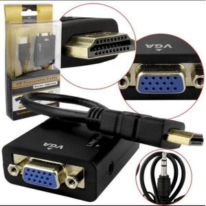 Cabo Adaptador Hdmi Para Vga Para Pc Tv Notebook Monitor