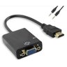 Cabo Adaptador Hdmi Para Vga Para Pc Tv Notebook Monitor - 4