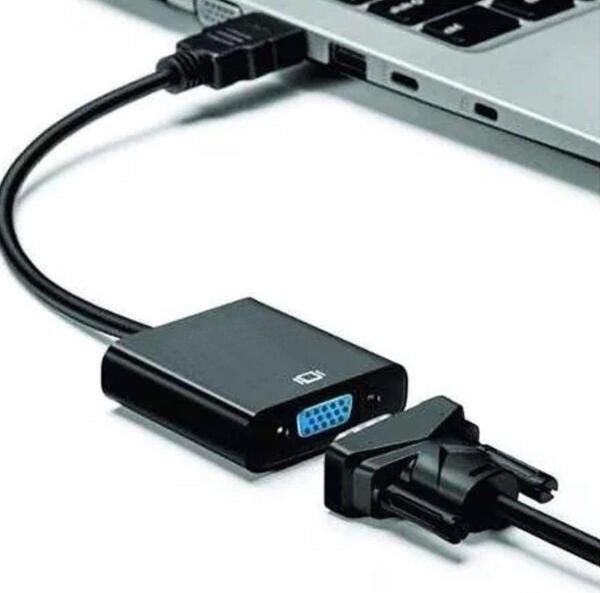 Cabo Adaptador Hdmi Para Vga Para Pc Tv Notebook Monitor - 5