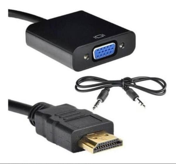 Cabo Adaptador Hdmi Para Vga Para Pc Tv Notebook Monitor - 2