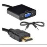 Cabo Adaptador Hdmi Para Vga Para Pc Tv Notebook Monitor - 2