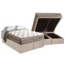 Cama Box Baú King: Colchão Molas Herval Maxspring Moskow + Base CRC Suede Clean(193x203) - 1