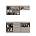Ver imagem 3 de Cozinha Completa Itatiaia Essence 200cm Madeira Fendi/gris
