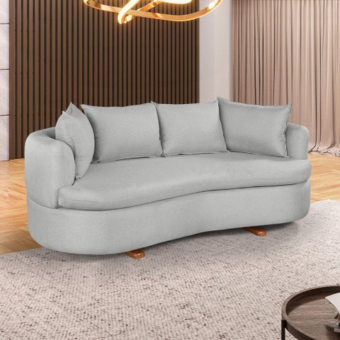 Sofa 4 Lugares Veludo M-204 2m Living Estofados Martins
