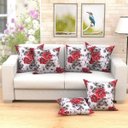 Ver imagem 1 de Jogo de Capa de Almofada Floral Estampada 6 Unidades Grandes 60cm x 60cm Jacquard