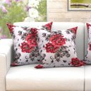 Ver imagem 3 de Jogo de Capa de Almofada Floral Estampada 6 Unidades Grandes 60cm x 60cm Jacquard
